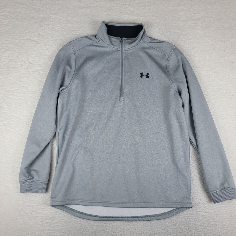 Under Armour Sweater Mens XL Gray Loose Coldgear Performance Sweatshirt Golf